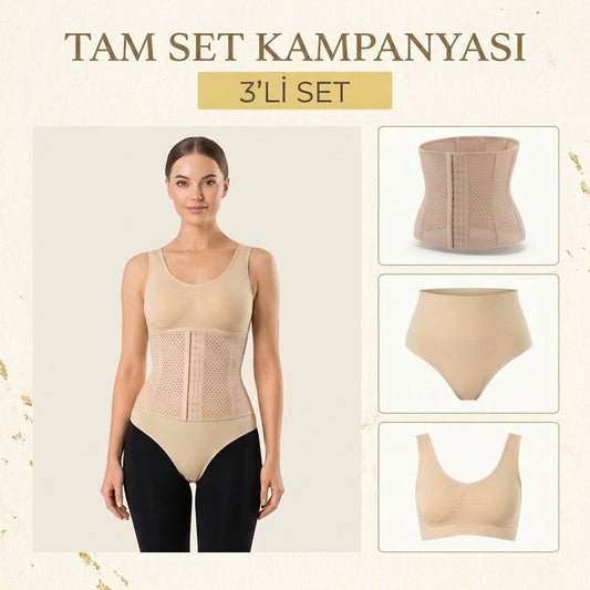 Tam Set Kampanyası ( Lohusa Korsesi + Rahim Toparlayıcı + Göğüs Toparlayıcı )