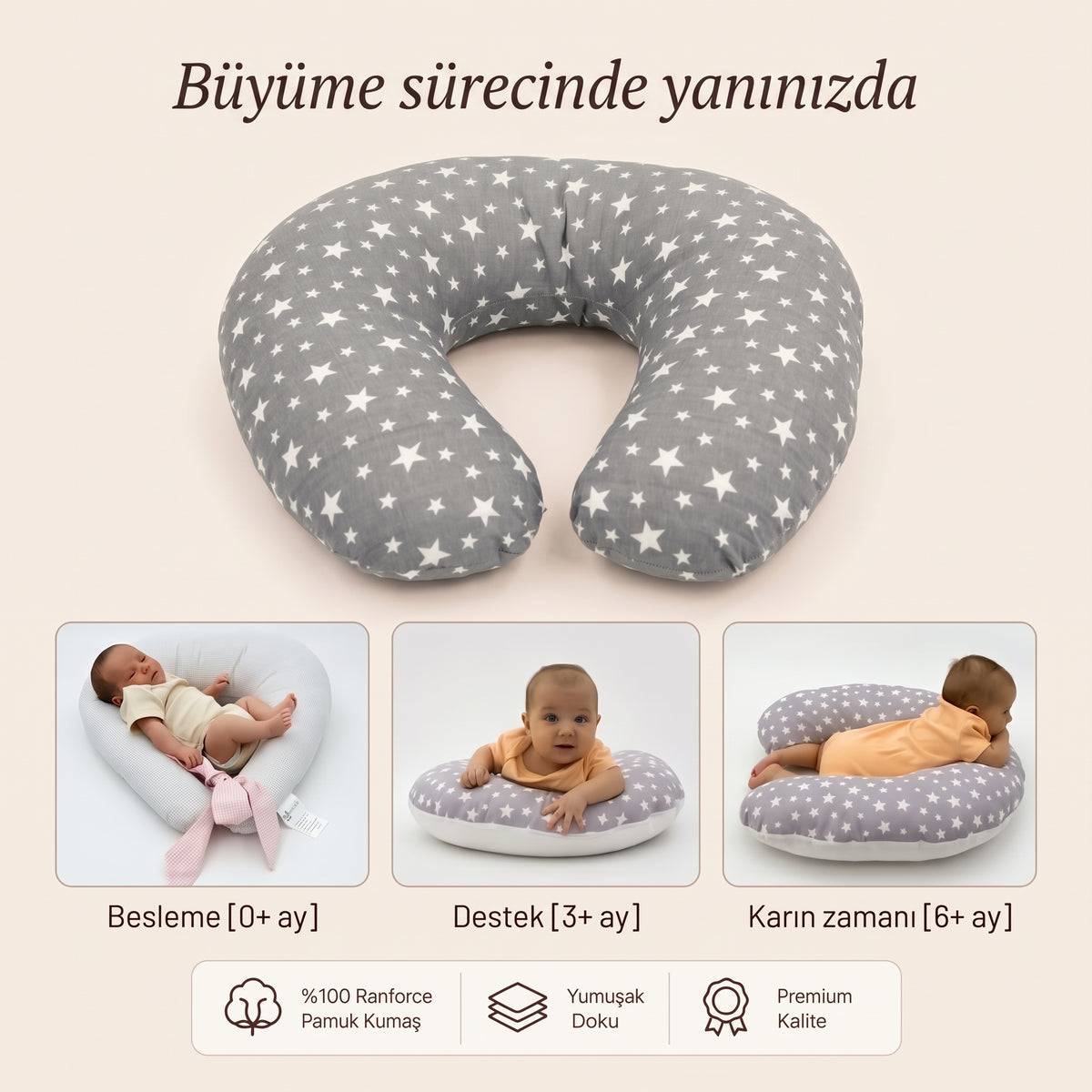 Çift Taraflı Emzirme Yastığı
